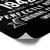 Mens Man Myth Legend 1942 80th Bday Geschenke für  Poster (Ecke)