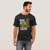 Mens Man Myth Mechanische Legende Auto Typ Garage T-Shirt (Vorne ganz)