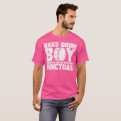 Mens Marching School Band Bass Drum Boy Funny Drum T-Shirt (Vorne ganz)