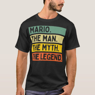Mens Mario der Mann Der Mythos der Legende lustige T-Shirt
