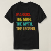 Mens Markus der Mensch Der Mythos der Legende T-Shirt (Design vorne)