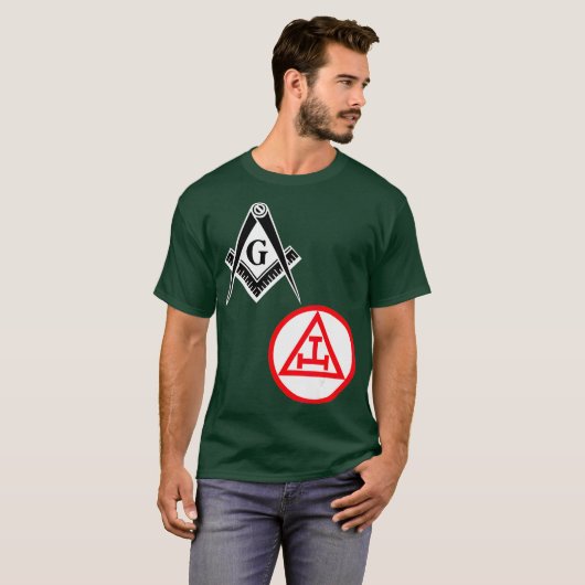 Mens Mason Royal Arch Split T Masonic York T-Shirt (Vorne ganz)
