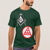 Mens Mason Royal Arch Split T Masonic York T-Shirt (Vorderseite)