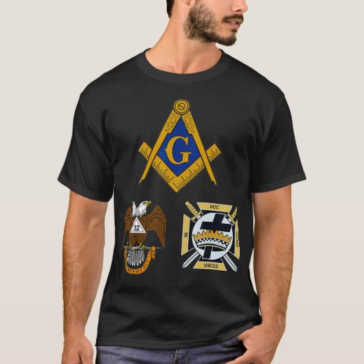 Mens Mason Scottish Rite Knights Templar T York T-Shirt (Vorderseite)