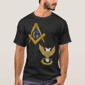 Mens Mason Scottish Rite Split T Shirt Masonic T-S (Vorderseite)