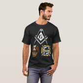 Mens Mason Scottish York Rite T Masonic T-Shirt (Vorne ganz)