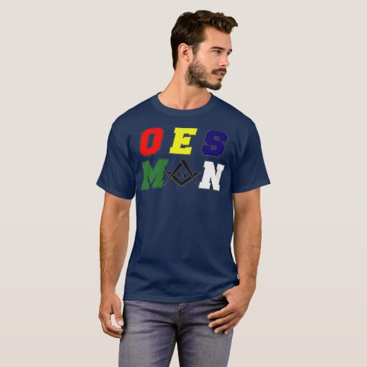 Mens Masonic OES Man T-Shirt (Vorne ganz)