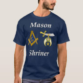 Mens Masonic Shriner Split T Mason Shrine Noble T-Shirt (Vorderseite)