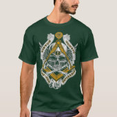 Mens Masonic Skull Virtus Junxit Mors Non Gift T-Shirt (Vorderseite)