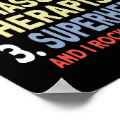 Mens Massage Therapie Vater und Massage Therapeut Poster (Ecke)