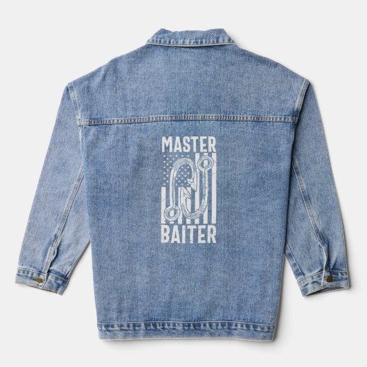 Mens Master Baiter Fishing Jeansjacke (Rückseite)
