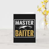 Mens master baiter funny fishing graphic karte (Gelbe Blume)