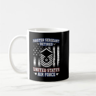 Mens Master Sergeant Remüde United Staat Air Forc Kaffeetasse
