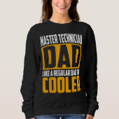 Mens Master Technician Dad Like a Regular Dad bu Sweatshirt (Vorderseite)