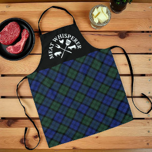 Men's Meat Whisperer auf Scottish Blackwatch Karie Schürze