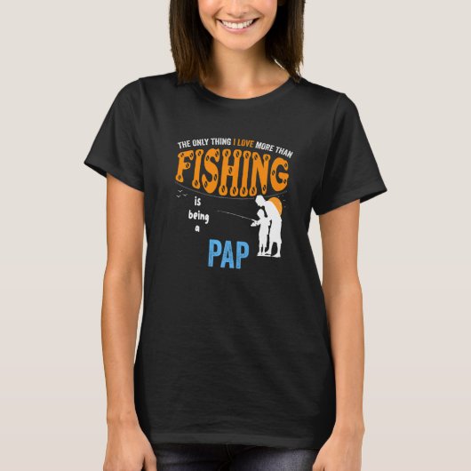 Mens mehr als Liebe Fishing Pap Special Opa T-Shirt (Vorderseite)