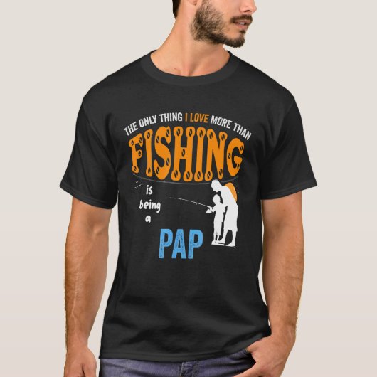 Mens mehr als Liebe Fishing Pap Special Opa T-Shirt (Vorderseite)