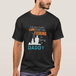Mens mehr als Liebe Papa Spezieller Vater Fischen T-Shirt