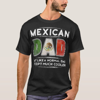 Mens Meican Vater ist viel Cooler Vatertagsflagge  T-Shirt