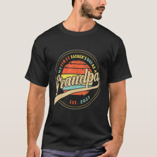 Mens mein erster Vatertag als Großvater von Sohn T-Shirt