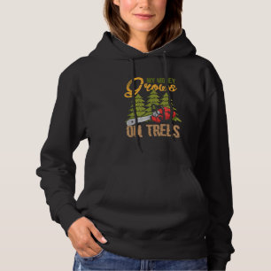 Mens mein Geld wächst auf Bäumen Forstwirtschaft L Hoodie