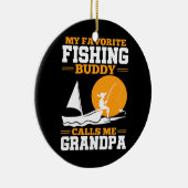 Mens mein Lieblings-Angelbuddy nennt mich Opa Keramik Ornament (Rechts)