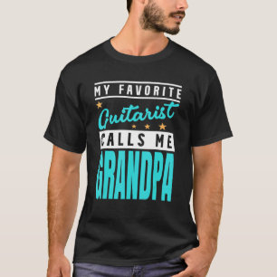 Mens Mein Lieblings-Gitarrist nennt mich Großvater T-Shirt