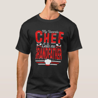 Mens Mein Lieblings-Koch nennt mich Großvater Cook T-Shirt