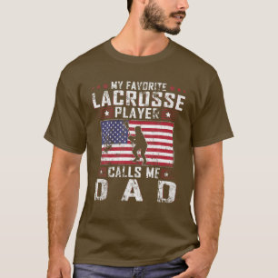 Mens Mein Lieblings-Lacrosse-Player nennt mich Vat T-Shirt