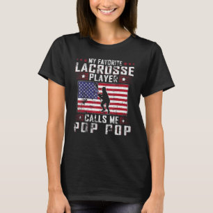 Mens Mein Lieblings-Lacrosse-Player ruft Pop-Pop a T-Shirt