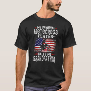 Mens Mein Lieblings-Motocross-Spieler nennt mich G T-Shirt