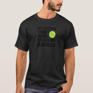 Mens Mein Lieblings-Tennisspieler nennt mich Abuel T-Shirt