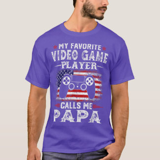 Mens Mein Lieblings-Video-Game-Player ruft mich Pa T-Shirt