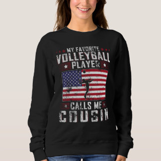 Mens Mein Lieblings-Volleyball-Spieler nennt mich Sweatshirt