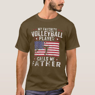 Mens Mein Lieblings-Volleyball-Spieler nennt mich T-Shirt
