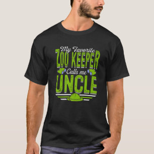 Mens mein Lieblings-Zoo-Halter nennt Onkel-Tiere T-Shirt