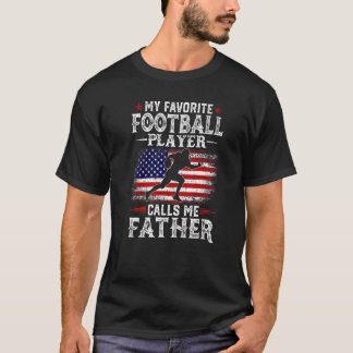 Mens mein Lieblingsfußballspieler nennt mich Vater T-Shirt