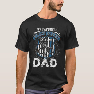 Mens mein Lieblingspolizist nennt mich Vater Fathe T-Shirt