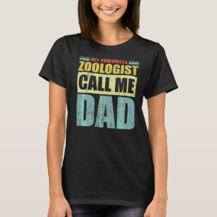 Mens Mein LieblingsZoologe nennt mich Vater Vateri T-Shirt