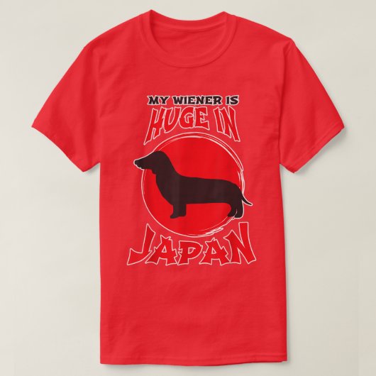 Mens meine Dackel ist groß in Japan Unglaublich wi T-Shirt (Design vorne)