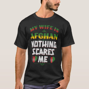 Mens meine Ehefrau ist afghanische Heritage Roots T-Shirt