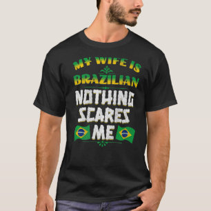 Mens meine Ehefrau ist brasilianisch Heritage Root T-Shirt