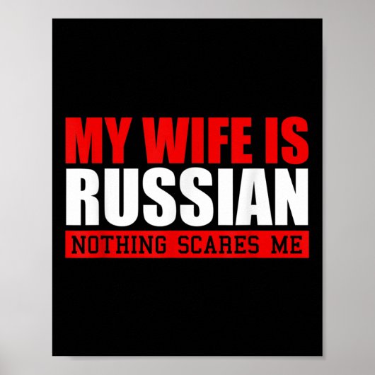 Mens meine Ehefrau ist Russisch nichts stört mich! Poster (Vorne)