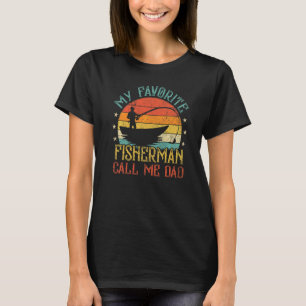 Mens Meine Lieblings-Angler-Kumpels nennen mich Da T-Shirt