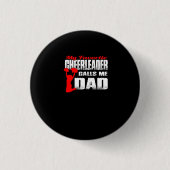 Mens Meine Lieblings-Cheerleader nennt mich Vater Button (Vorderseite)