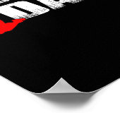 Mens Meine Lieblings-Cheerleader nennt mich Vater  Poster (Ecke)