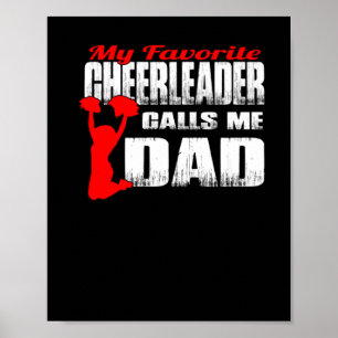 Mens Meine Lieblings-Cheerleader nennt mich Vater  Poster