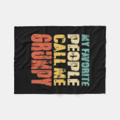 Mens Meine Lieblings-Leute nennen mich gruseligen, Fleecedecke (Vorderseite (Horizontal))