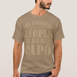 Mens Meine Lieblings-Leute nennen mich Papo Men Fa T-Shirt