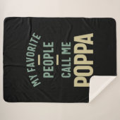 Mens Meine Lieblings-Leute nennen mich Poppa Sherpadecke (Vorderseite (Horizontal))